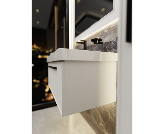 Тумба под раковину La Fenice Elba Bianco белая 90_, изображение 8
