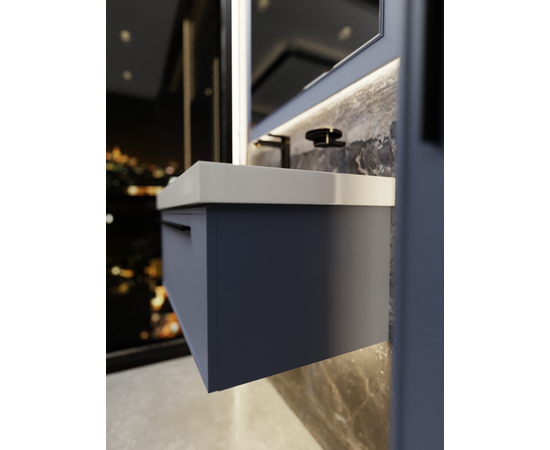 Тумба под раковину La Fenice Elba Blu Grigio синяя 90_, изображение 8