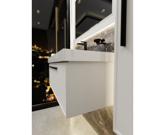 Тумба под раковину La Fenice Elba Bianco белая 100_, изображение 7