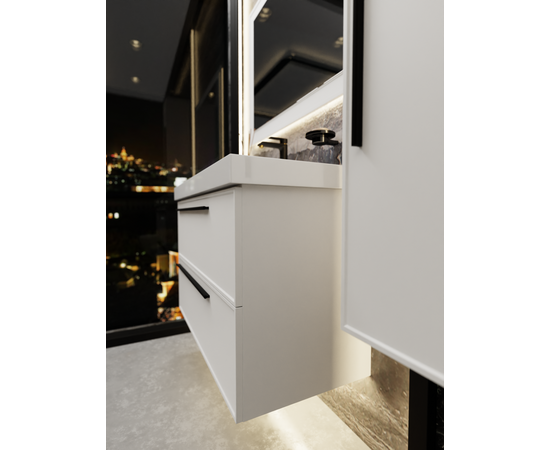 Тумба под раковину La Fenice Elba Bianco TWIN белая 80_, изображение 8