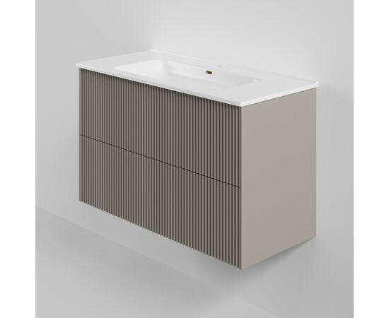 Тумба под раковину La Fenice La Fenice Terra Twin Cappuccino 100 см бежевая матовая_