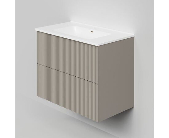 Тумба под раковину La Fenice La Fenice Terra Twin Cappuccino 80 см бежевая матовая_, изображение 3