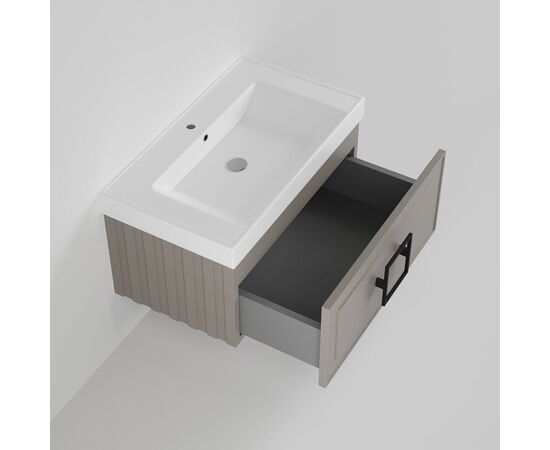 Тумба под раковину La Fenice Cubo Cappuccino бежевая 80_, изображение 6