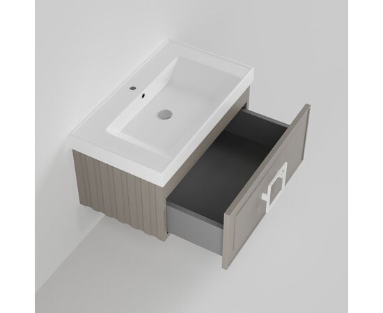 Тумба под раковину La Fenice Cubo Cappuccino бежевая 80_, изображение 5