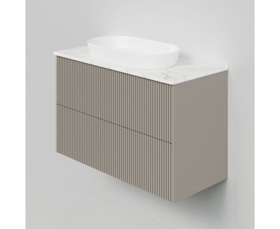 Тумба под раковину La Fenice La Fenice Terra Twin Cappuccino 100 см бежевая матовая_, изображение 3
