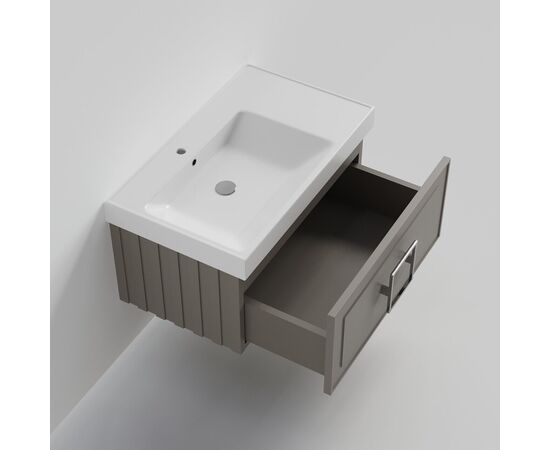Тумба под раковину La Fenice Cubo Cappuccino бежевая 80_, изображение 4