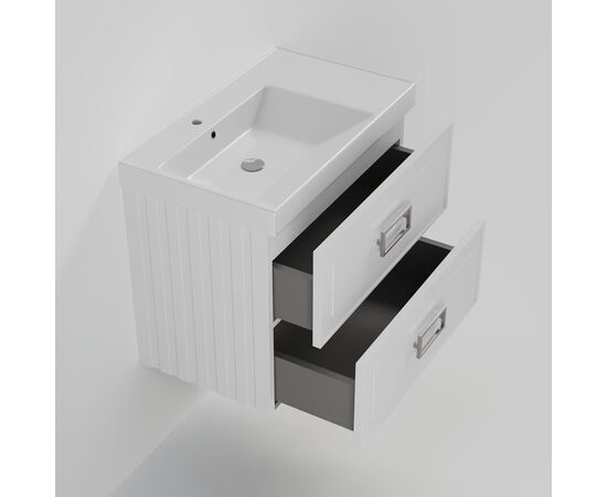 Тумба под раковину La Fenice Cubo Bianco TWIN белая 80_, изображение 4