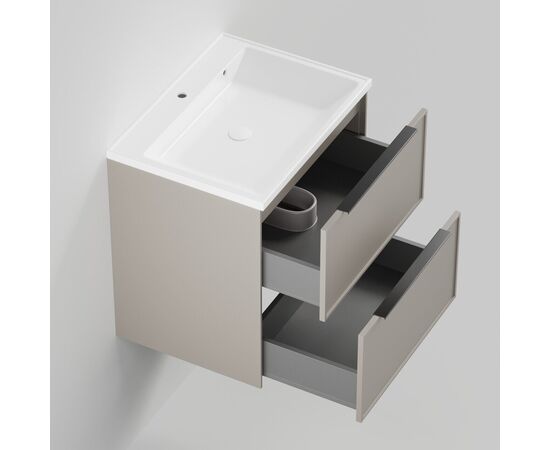 Тумба под раковину La Fenice SIMPLA Cappuccino TWIN бежевая 80_, изображение 2