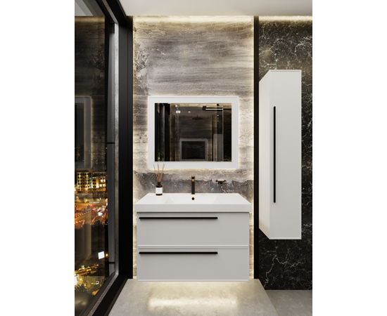 Тумба под раковину La Fenice Elba Bianco TWIN белая 100_, изображение 6