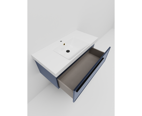 Тумба под раковину La Fenice Elba Blu Grigio синяя 100_, изображение 4