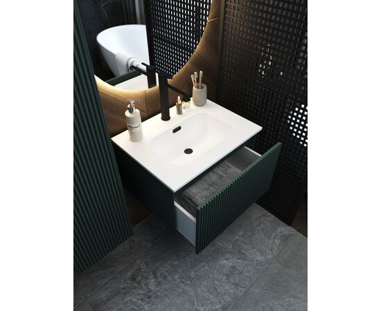 Тумба под раковину La Fenice TERRA Grigio серо-зеленая 60_, изображение 8