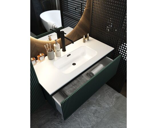 Тумба под раковину La Fenice La Fenice Terra Grigio серо-зеленая 100_, изображение 4