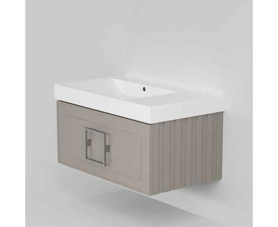 Тумба под раковину La Fenice Cubo Cappuccino бежевая 80_