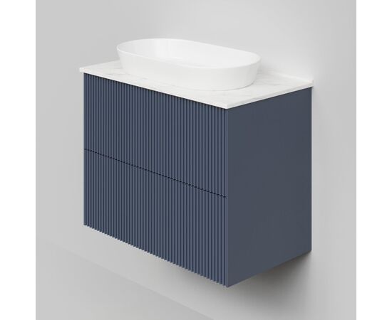Тумба под раковину La Fenice La Fenice Terra Twin Blu Grigio 80 см синяя матовая_
