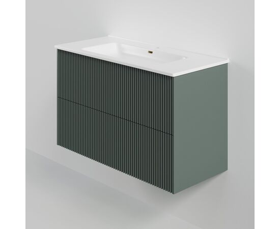 Тумба под раковину La Fenice La Fenice Terra Twin Grigio 100 см серо-зеленая матовая_, изображение 2