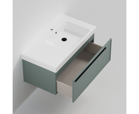 Тумба под раковину La Fenice Elba Grigio серо-зеленая 90_, изображение 5