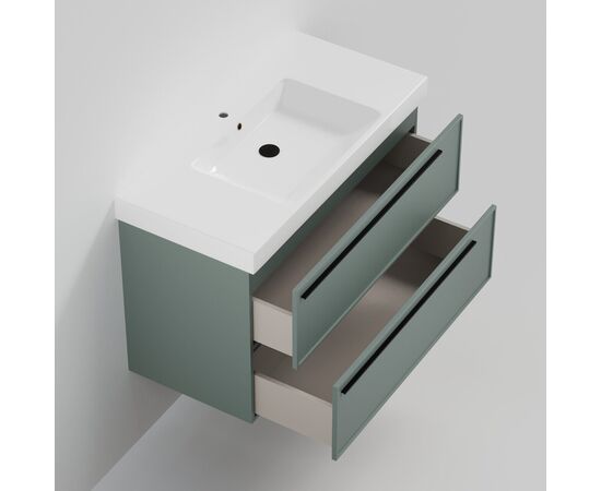 Тумба под раковину La Fenice Elba Grigio TWIN серо-зеленая 100_, изображение 5