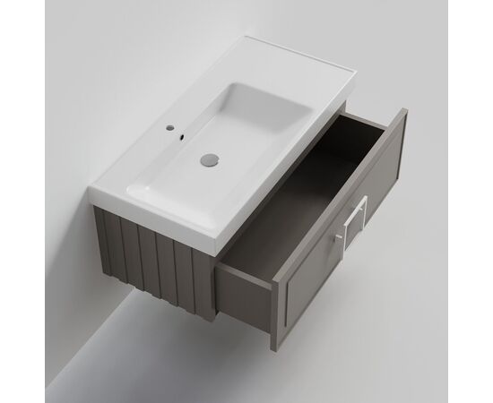 Тумба под раковину La Fenice Cubo Cappuccino бежевая 100_, изображение 2