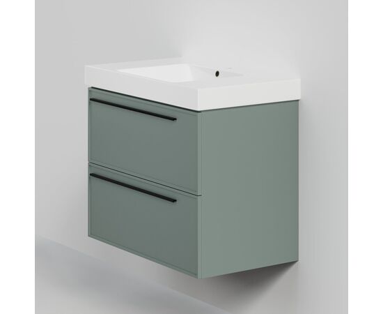 Тумба под раковину La Fenice Elba Grigio TWIN серо-зеленая 80_