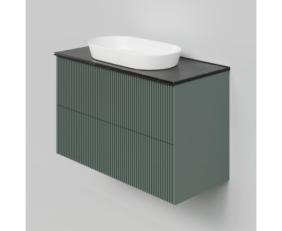 Тумба под раковину La Fenice La Fenice Terra Twin Grigio 100 см серо-зеленая матовая_, изображение 3