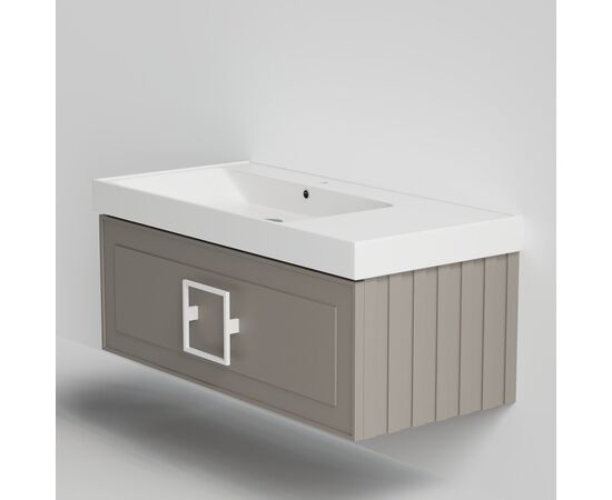 Тумба под раковину La Fenice Cubo Cappuccino бежевая 100_