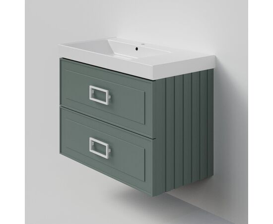 Тумба под раковину La Fenice Cubo Grigio TWIN серо-зеленая 90_