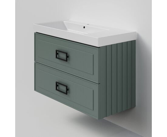 Тумба под раковину La Fenice Cubo Grigio TWIN серо-зеленая 100_