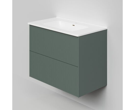 Тумба под раковину La Fenice La Fenice Terra Twin Grigio 80 см серо-зеленая матовая_, изображение 3