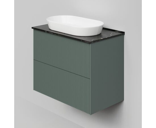 Тумба под раковину La Fenice La Fenice Terra Twin Grigio 80 см серо-зеленая матовая_, изображение 2