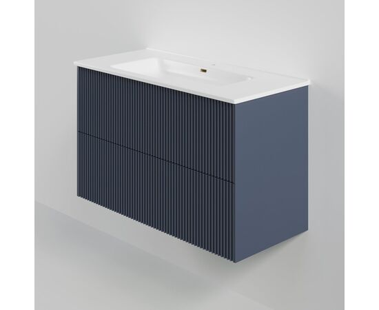 Тумба под раковину La Fenice La Fenice Terra Twin Blu Grigio 100 см синяя матовая_, изображение 2