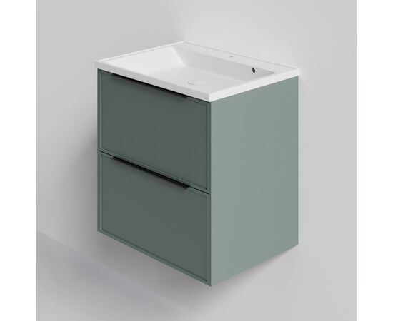 Тумба под раковину La Fenice SIMPLA Grigio TWIN серо-зеленая 80_