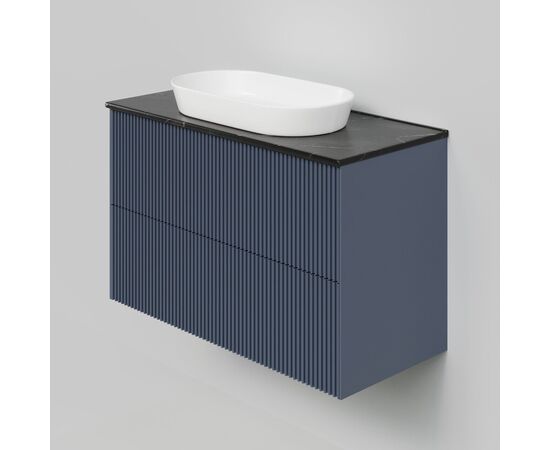Тумба под раковину La Fenice La Fenice Terra Twin Blu Grigio 100 см синяя матовая_, изображение 3