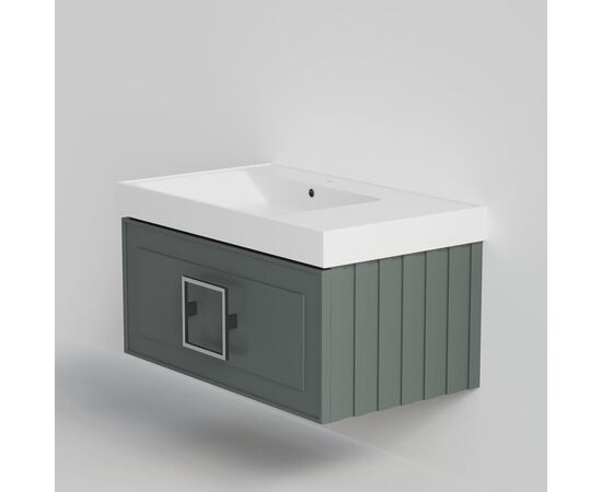 Тумба под раковину La Fenice Cubo Grigio серо-зеленая 80_