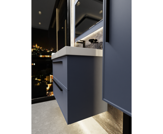 Тумба под раковину La Fenice Elba Blu Grigio TWIN синяя 90_, изображение 8
