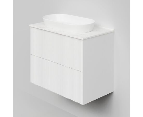 Тумба под раковину La Fenice La Fenice Terra Twin Bianco 80 см белая матовая_