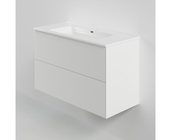Тумба под раковину La Fenice La Fenice Terra Twin Bianco 100 см белая матовая_, изображение 3