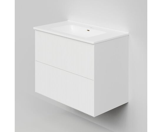 Тумба под раковину La Fenice La Fenice Terra Twin Bianco 80 см белая матовая_, изображение 2