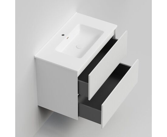 Тумба под раковину La Fenice La Fenice Terra Twin Bianco 80 см белая матовая_, изображение 4