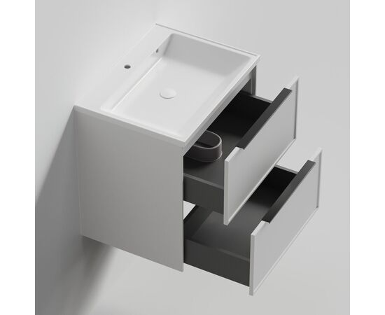 Тумба под раковину La Fenice SIMPLA Bianco TWIN белая 60_, изображение 2