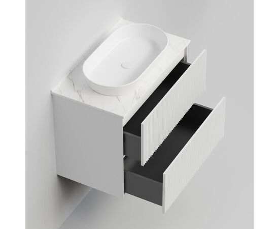 Тумба под раковину La Fenice La Fenice Terra Twin Bianco 80 см белая матовая_, изображение 5