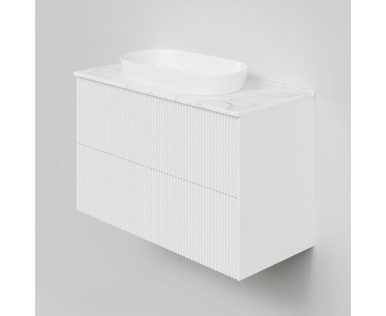 Тумба под раковину La Fenice La Fenice Terra Twin Bianco 100 см белая матовая_