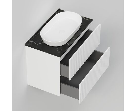 Тумба под раковину La Fenice La Fenice Terra Twin Bianco 80 см белая матовая_, изображение 6