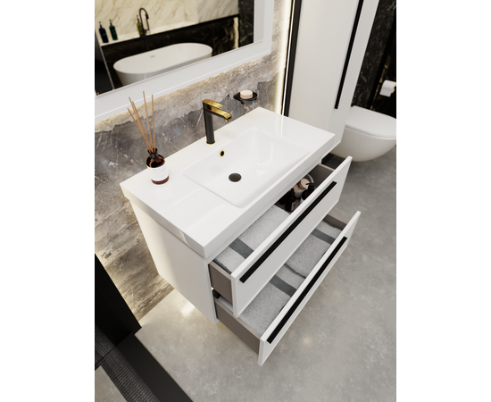 Тумба под раковину La Fenice Elba Bianco TWIN белая 90_, изображение 7