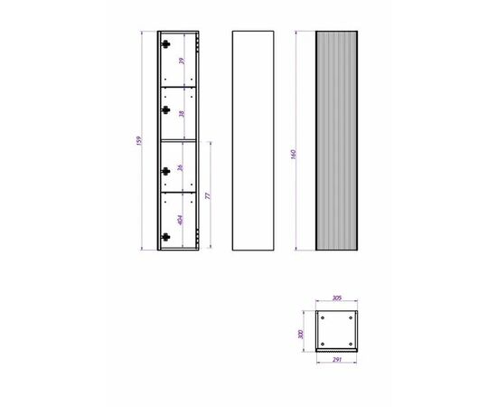 Пенал La Fenice Terra Blu Grigio синий 30_, изображение 4
