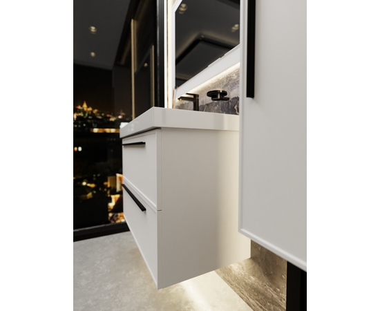Тумба под раковину La Fenice Elba Bianco TWIN белая 90_, изображение 8