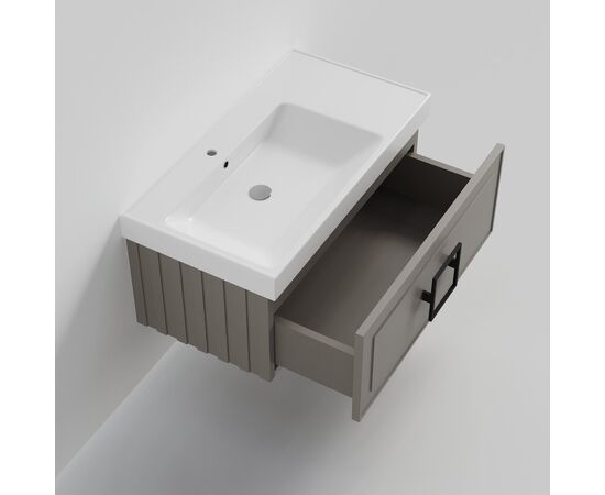 Тумба под раковину La Fenice Cubo Cappuccino бежевая 90_, изображение 4