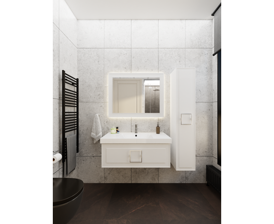 Тумба под раковину La Fenice Cubo Bianco белая 100_, изображение 6