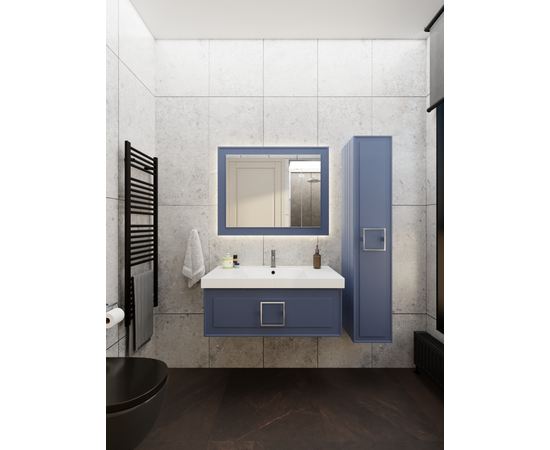 Тумба под раковину La Fenice Cubo Blu Grigio синяя 100_, изображение 6