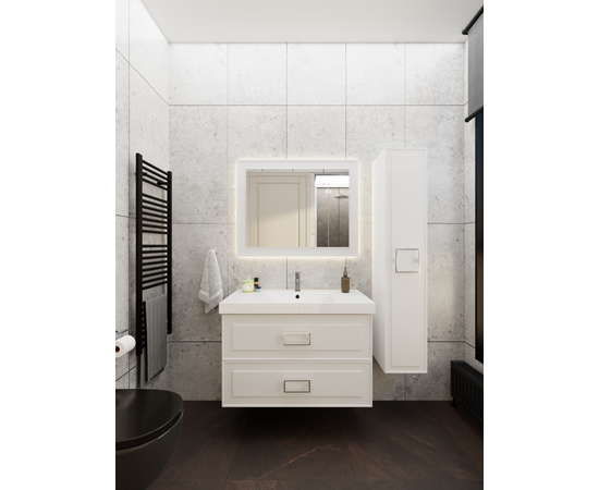 Тумба под раковину La Fenice Cubo Bianco TWIN белая 100_, изображение 6