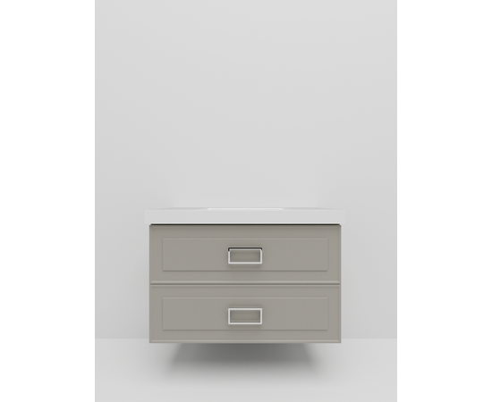 Тумба под раковину La Fenice Cubo Cappuccino TWIN бежевая 100_, изображение 2